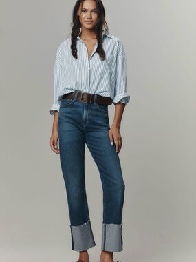 Joe's Jeans The Margo High-Rise Cuffed Cropped Slim Jeans- Size 32